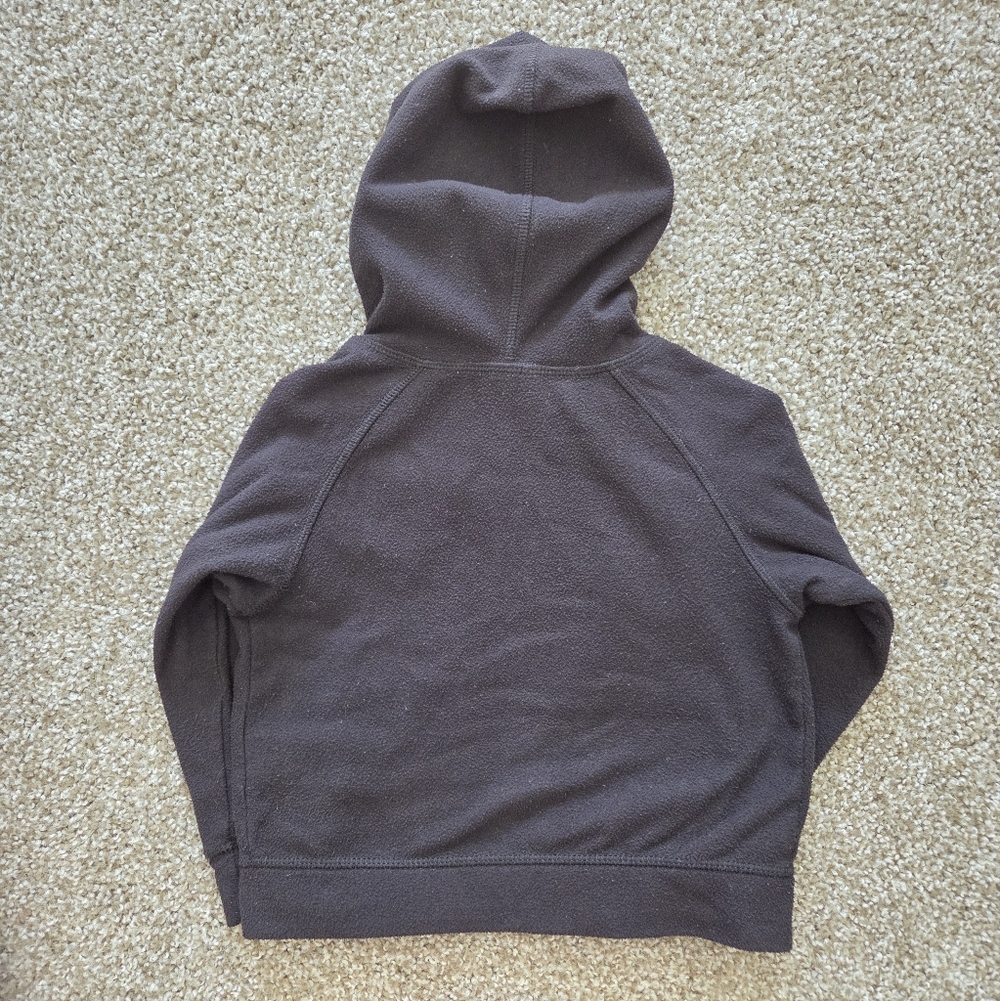 The North Face Kids Toddler Black Fleece Full Zip Hooded Jacket 2T Sweater Warm - Picture 6 of 9